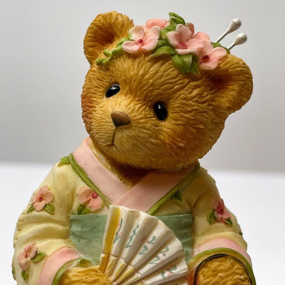 Cherished Teddies Machiko Love Fans A Beautiful Friendship Figurine Girl Fan